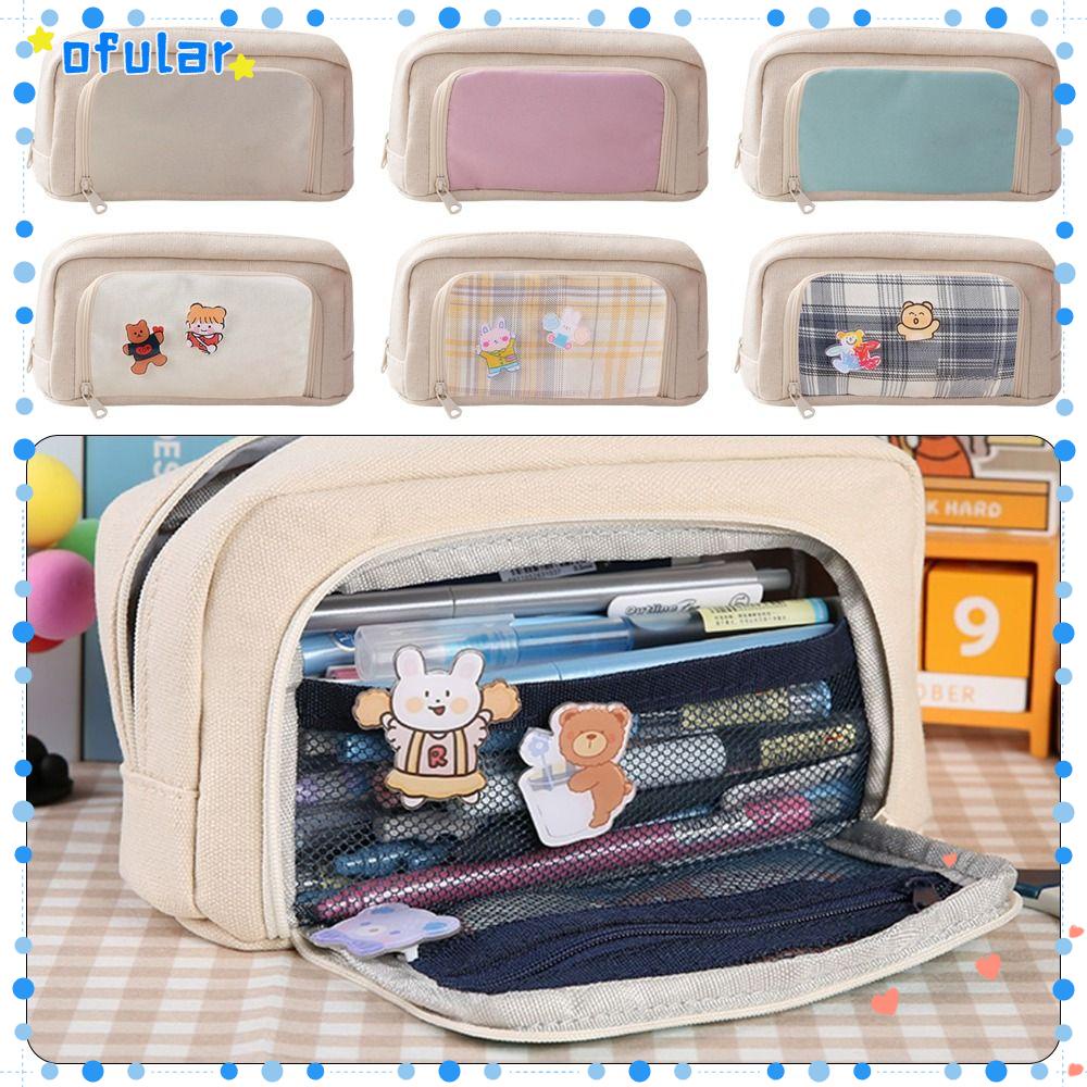 Ofular Túi Đựng Bút Chì Đa Năng Sức Chứa Lớn Có Khóa Kéo Tiện Dụng