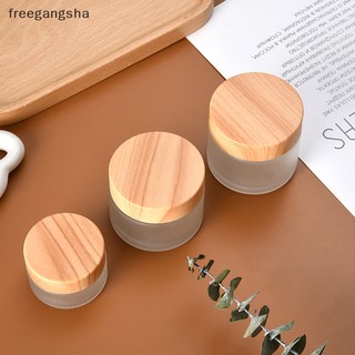 [freg] Lọ Thủy Tinh mini Đựng Mỹ Phẩm Nắp Gỗ Sục fdh