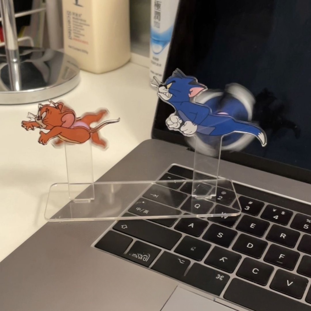 Đồ Trang Trí Để Bàn Bằng acrylic Hình tom Và Jerry Hoạt Hình