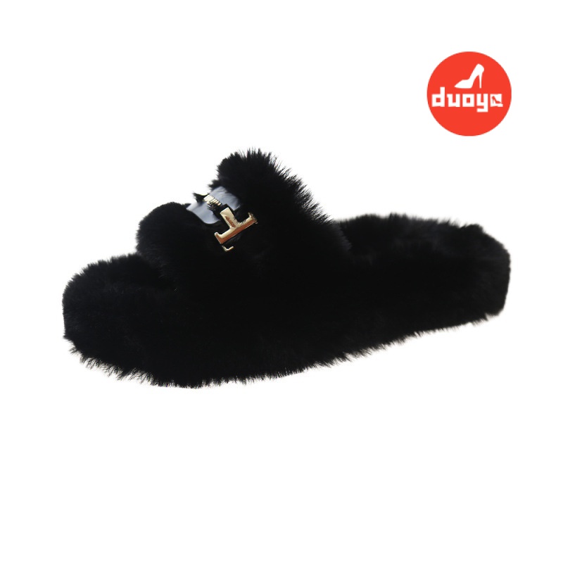 Duooya Dép Bông Đi Trong Nhà / Ngoài Trời Mùa Thu Đông Đế Dày Lông Nhung Màu Hồng Cho Phụ Nữ Mang Thai / Giao Hàng Miễn Phí