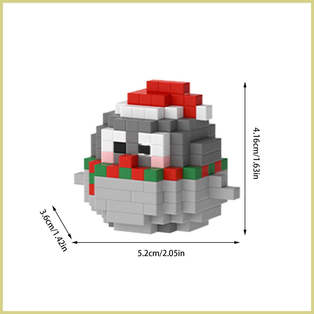 Khối Xây Dựng Trang Trí Giáng Sinh Phát Triển santa claus claus snowman Trò Chơi Xây Dựng Cổ Điển aseavn aseavn