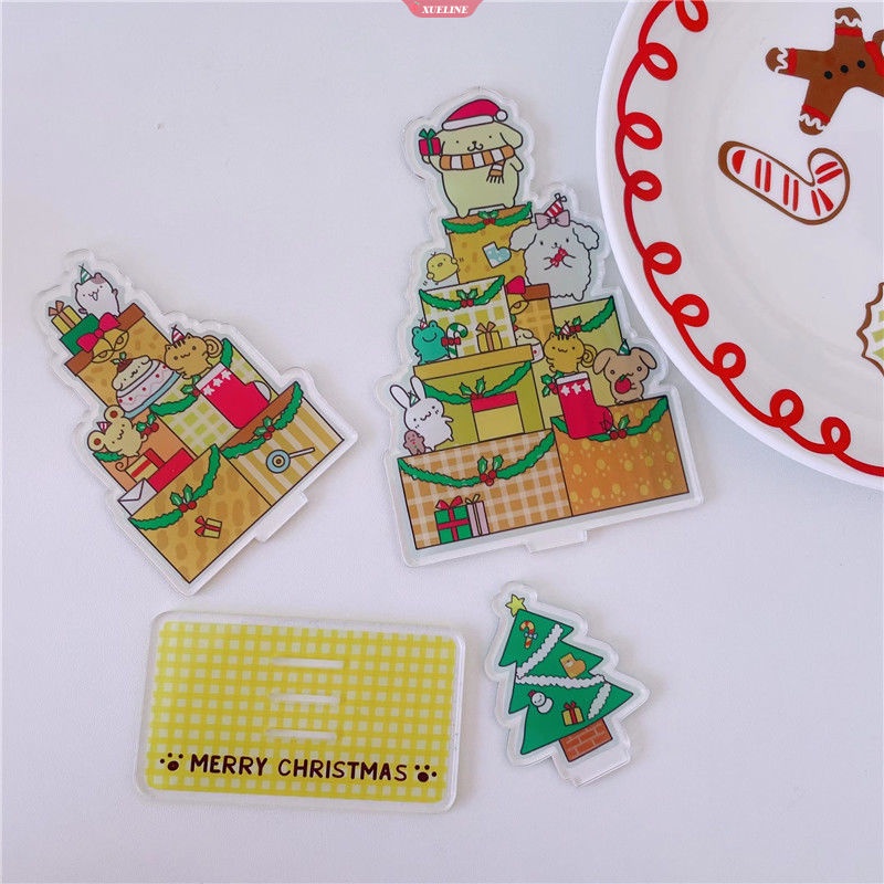 Thiệp Giáng Sinh sanrio acrylic Hoạt Hình kuromi cinnamoroll Để Bàn Trang Trí Cho Nữ