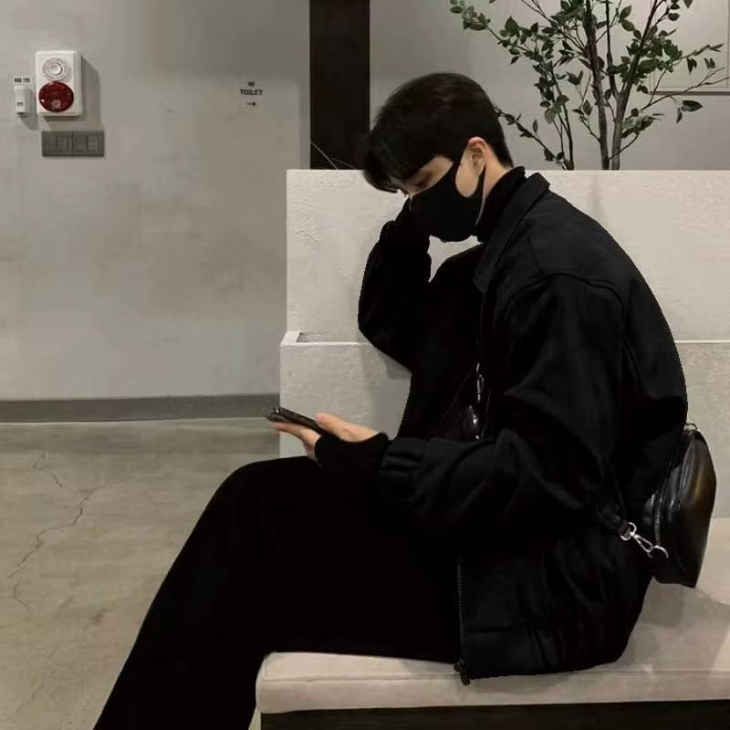 Áo Khoác Kaki Hai Lớp Dáng Rộng Phong Cách Hàn Quốc Hợp Thời Trang Cho Nam