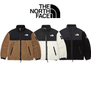 Áo Khoác cotton Cổ Đứng Thêu logo the north face Thời Trang Cho Cặp Đôi