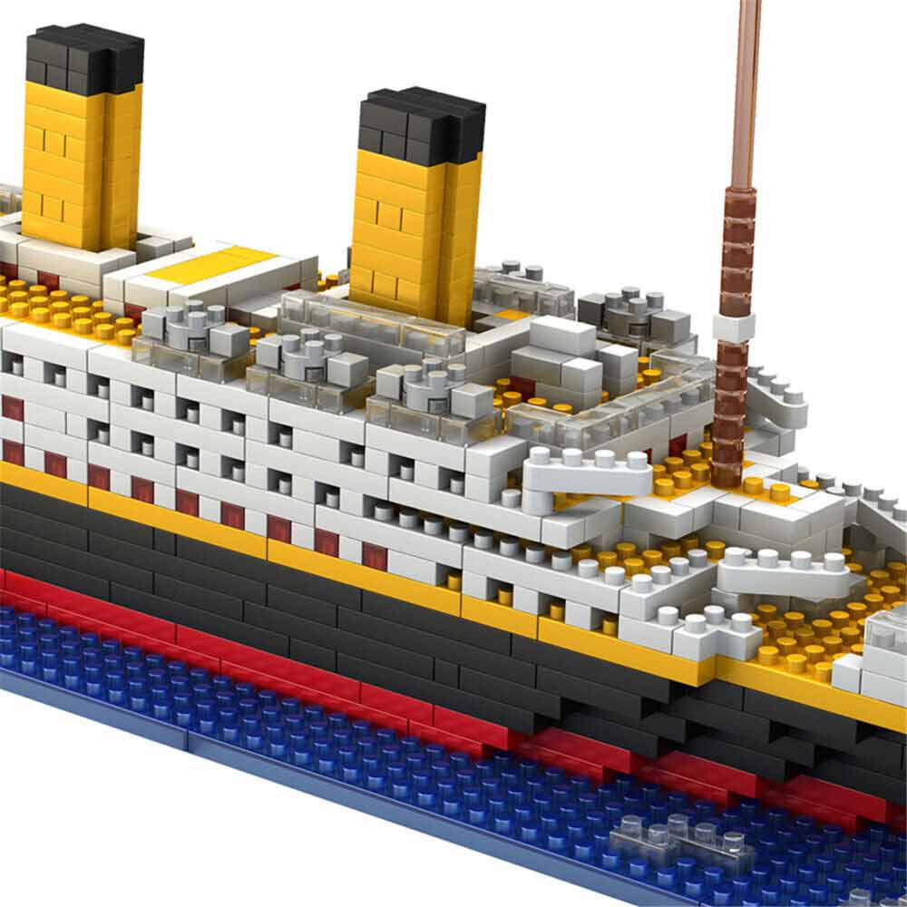 1860pcs/set Titanic ship nano DIY building block toy ship building block model mini children's toy gift
