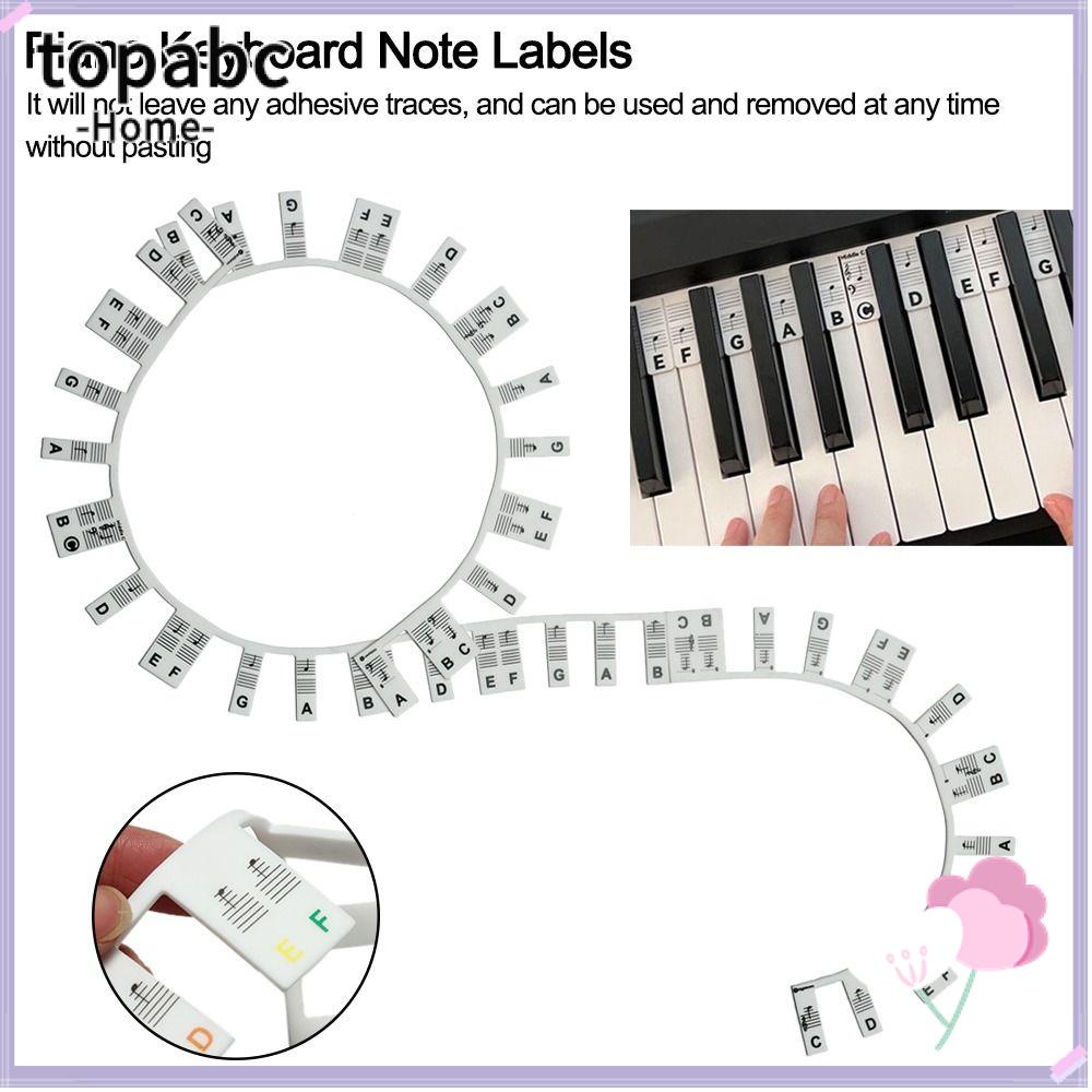 Top silicone piano stickers hiển thị điểm học tập di động 88 phím