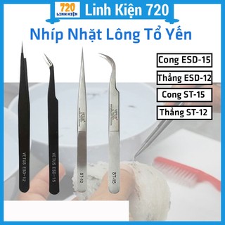Nhíp nhặt lông tổ yến, nhíp gắp làm sạch lông yến đầu nhọn, thẳng, cong chuyên dụng
