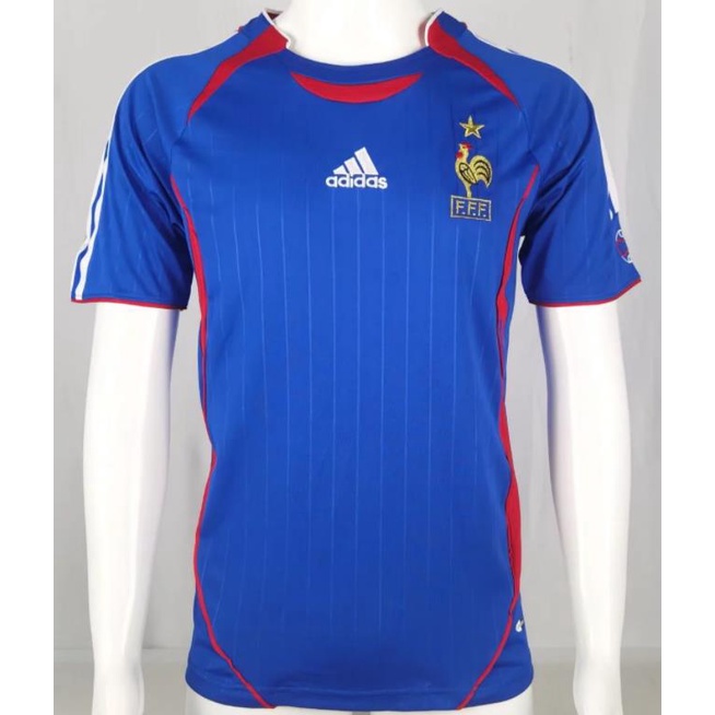 Retro Jersey Pháp 1982 82 / 84 1998 2000 2006 Sân nhà Jersey Pháp 1998 Jersey 1998 Jersey Zidane