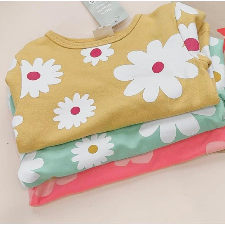 Set 3 Bộ Nỉ Hoa Cho Bé Gái