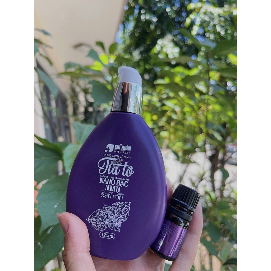 Dung Dịch Vệ Sinh Phụ Nữ Tía Tô  ,Chiết Xuất Trầu Không, Bạc Hà Giúp Vùng Kín Luôn Khô Thoáng, Thơm Mát