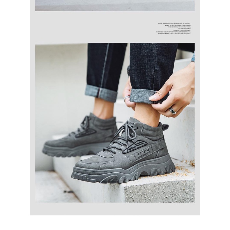 Giày Thể Thao cotton Phối Lông Thời Trang Thu Đông Cho Nam