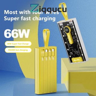 1 phần ghép 1 phần ziqqucu 1260110 mobile bộ nguồn sạc nhanh pd22.5w diy vỏ trong suốt với dây cáp