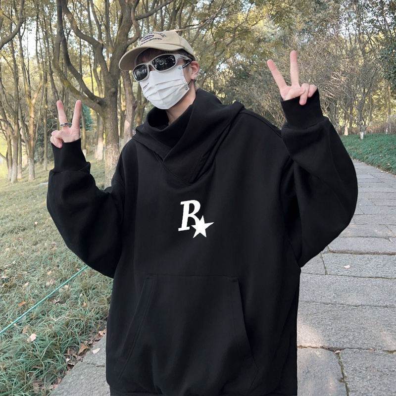 Áo Hoodie Tay Dài Dáng Rộng Phong Cách Mỹ Thời Trang Xuân Thu Mới Cho Nam