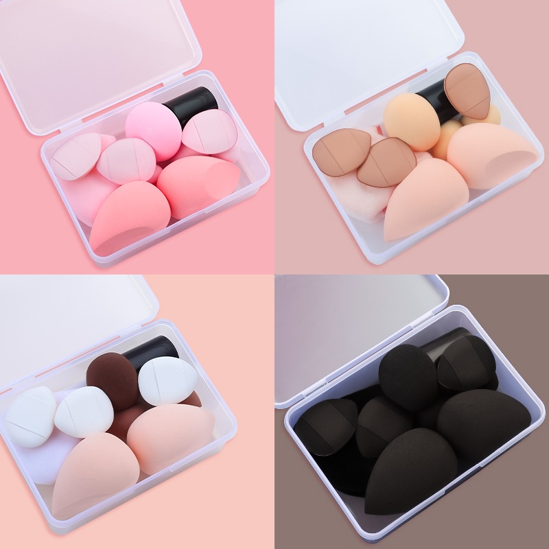 Set 10 Bông Mút Trang Điểm Chuyên Dụng