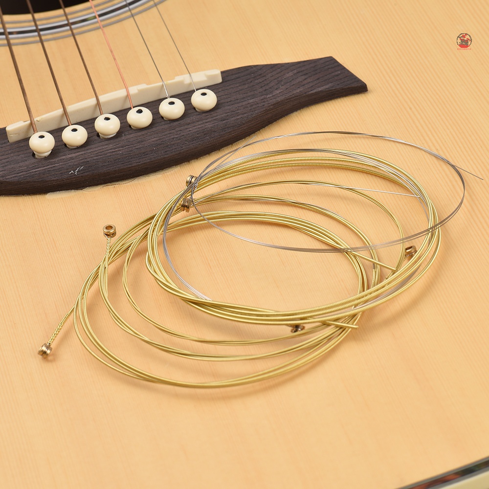Set 6 Dây Đàn Ghi Ta 6 Dây Bằng Thép Chống Rỉ Sét