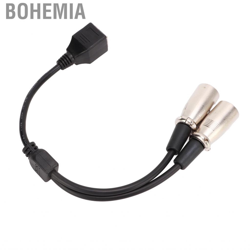 Bohemia RJ45 To XLR Female Mic Converter Cord Microphone Adapter Cable Set