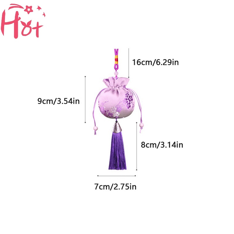 Jr Túi Dây Rút Bằng Lụa Thêu Thổ Cẩm Phong Cách Trung Hoa Dùng Làm Quà Tặng / Trang Sức vn