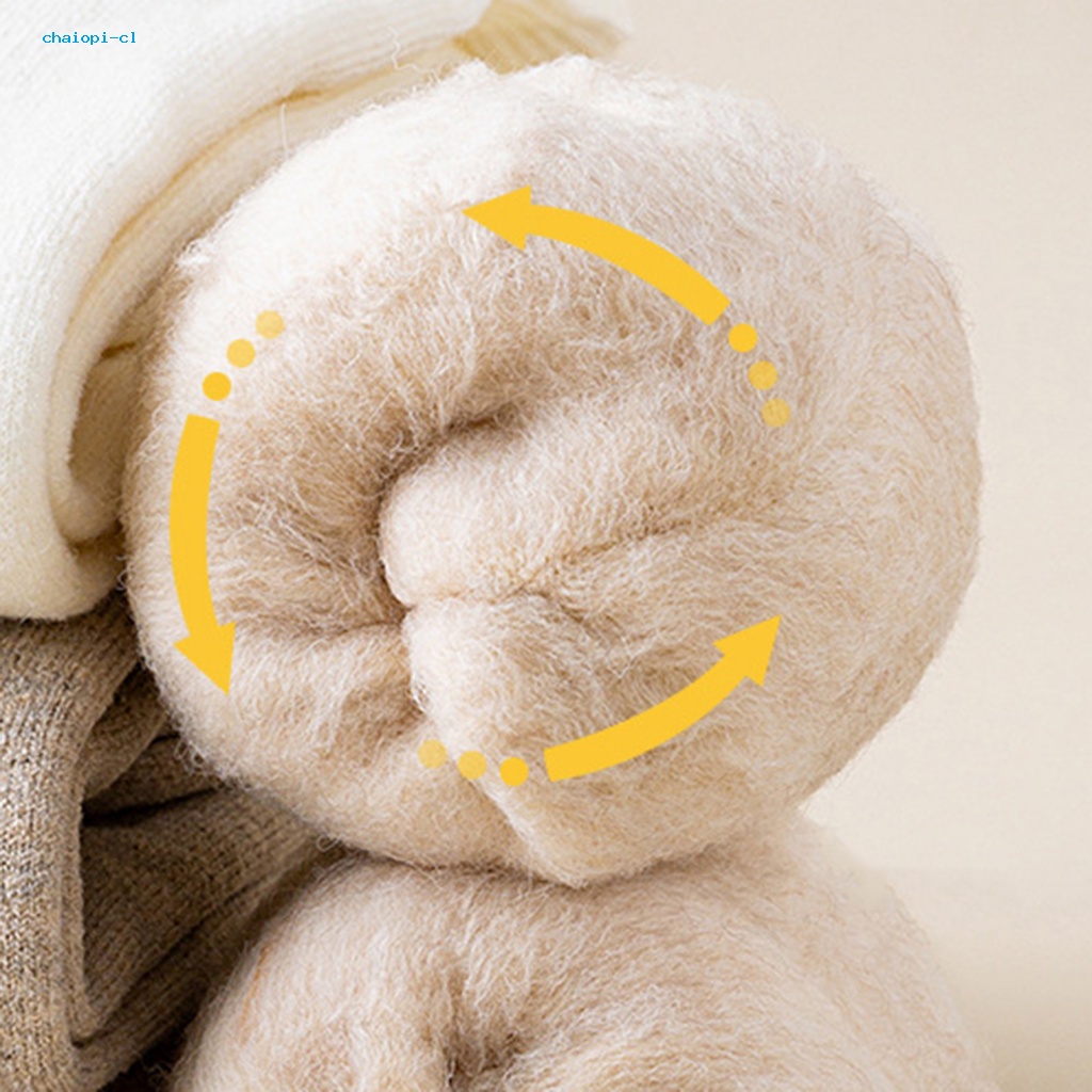 Chaiopi Vớ Dài Qua Mắt Cá Chân Mềm Mại Co Giãn Thoáng Khí Chống Trượt Giữ Ấm Mùa Đông Cho Nam Nữ