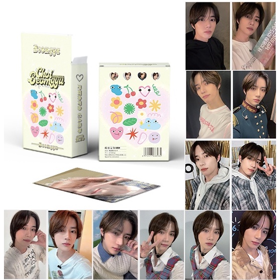 50-55pcs TX-T Holographic Laser Photocards Beomgyu Soobin Yeonjun Solo Hologram Lomo Cards Taehyun Hueningkai Postcards