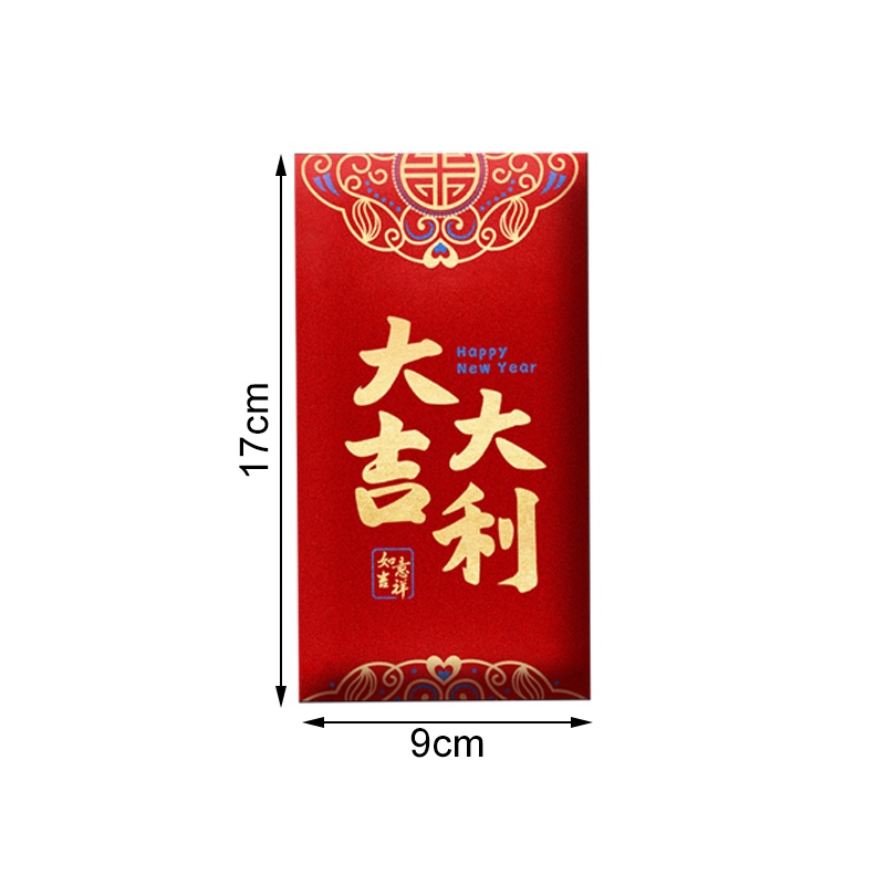 Bộ 6 Bao Lì Xì Năm Mới 2024 May Mắn Phong Cách Trung Hoa