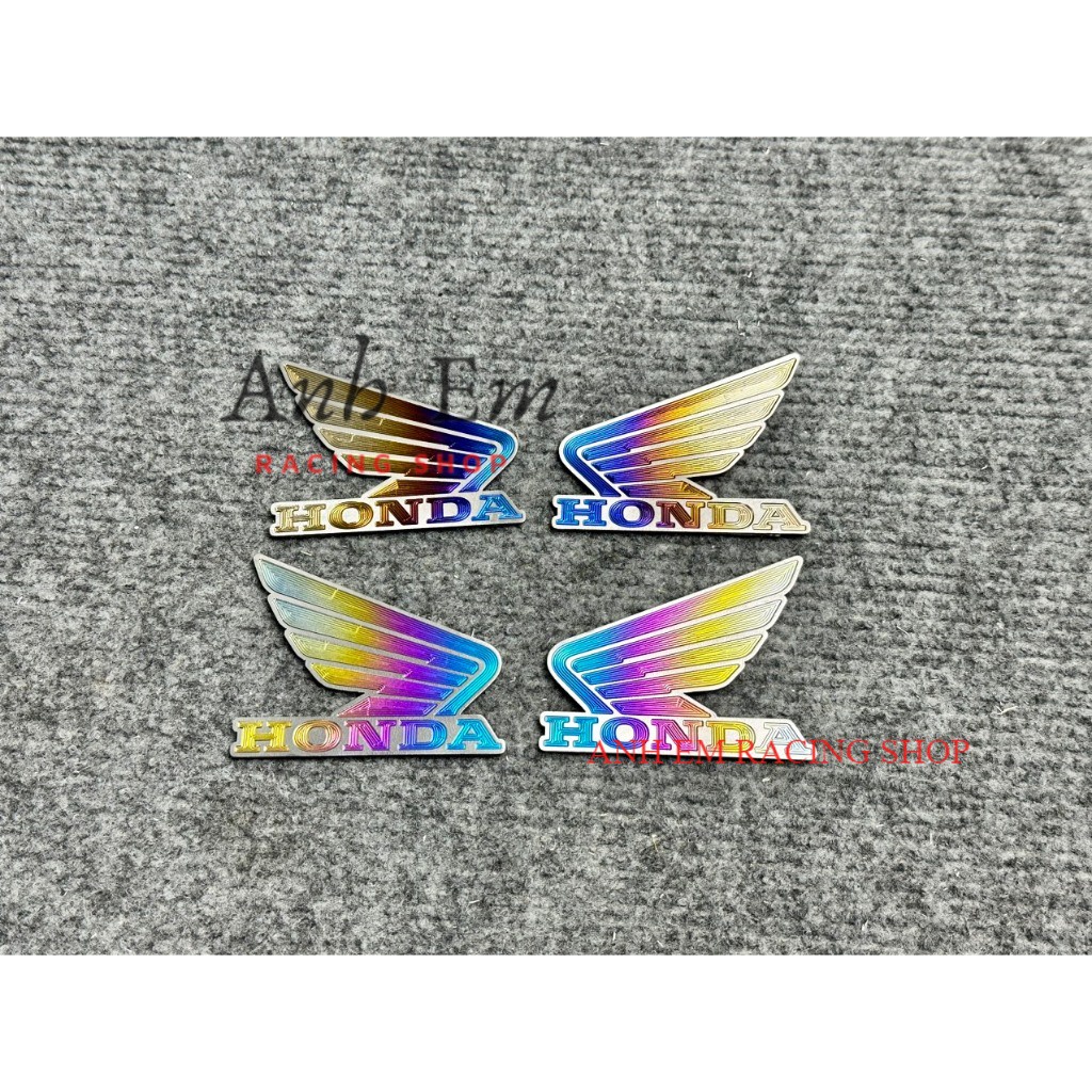 BỘ TEM TITAN CÁNH CHIM HONDA LỚN SỬ DỤNG DÁN TRANG TRÍ XE ĐẸP MẮT