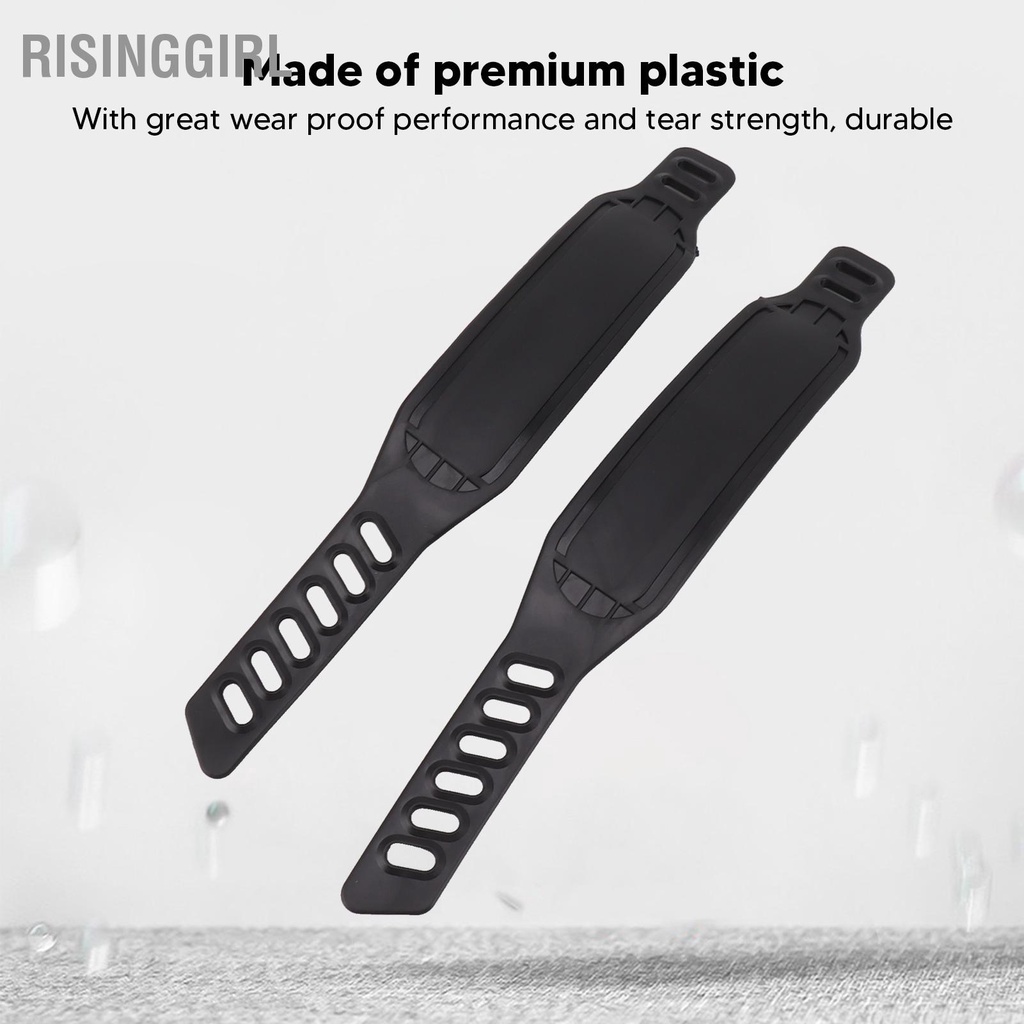 RisingGirl 2 Chiếc Xe Đạp Tập Thể Dục Bàn Dây Nhựa Có Điều Chỉnh Độ Dài Đa Năng Ngón Chân Kẹp Đeo Cho Gym Tại Nhà Đi