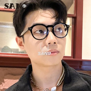 [Hỗ Trợ Bán Sỉ] cod (san9) Gọng Mắt Kính Vuông Nhỏ Cổ Điển Với Đinh Tán Đa Giác Không Đều Cho Ánh Sáng Xanh Lam