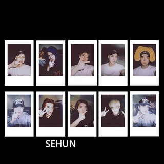 Set 8-10 tấm ảnh lomo card nhóm nhạc exo bưu thiếp in hình sehun kpop giá rẻ ht