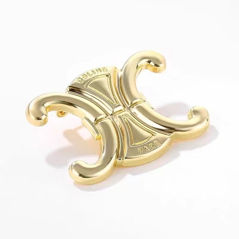 Ghim Cài Áo Hình Chữ Cái Đơn Giản Phong Cách retro Hàn Quốc