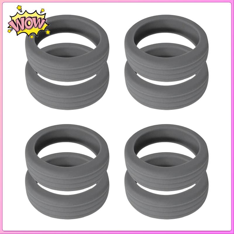 Bộ 8 Miếng silicone Bọc Bảo Vệ Bánh Xe Vali 1.9inch-2.5inch