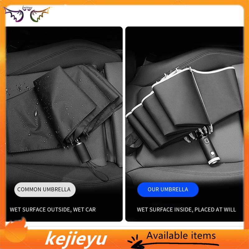 Dù Mở Tự Động Có Đèn led Phản Quang An Toàn Ban Đêm Cho Nam Và Nữ