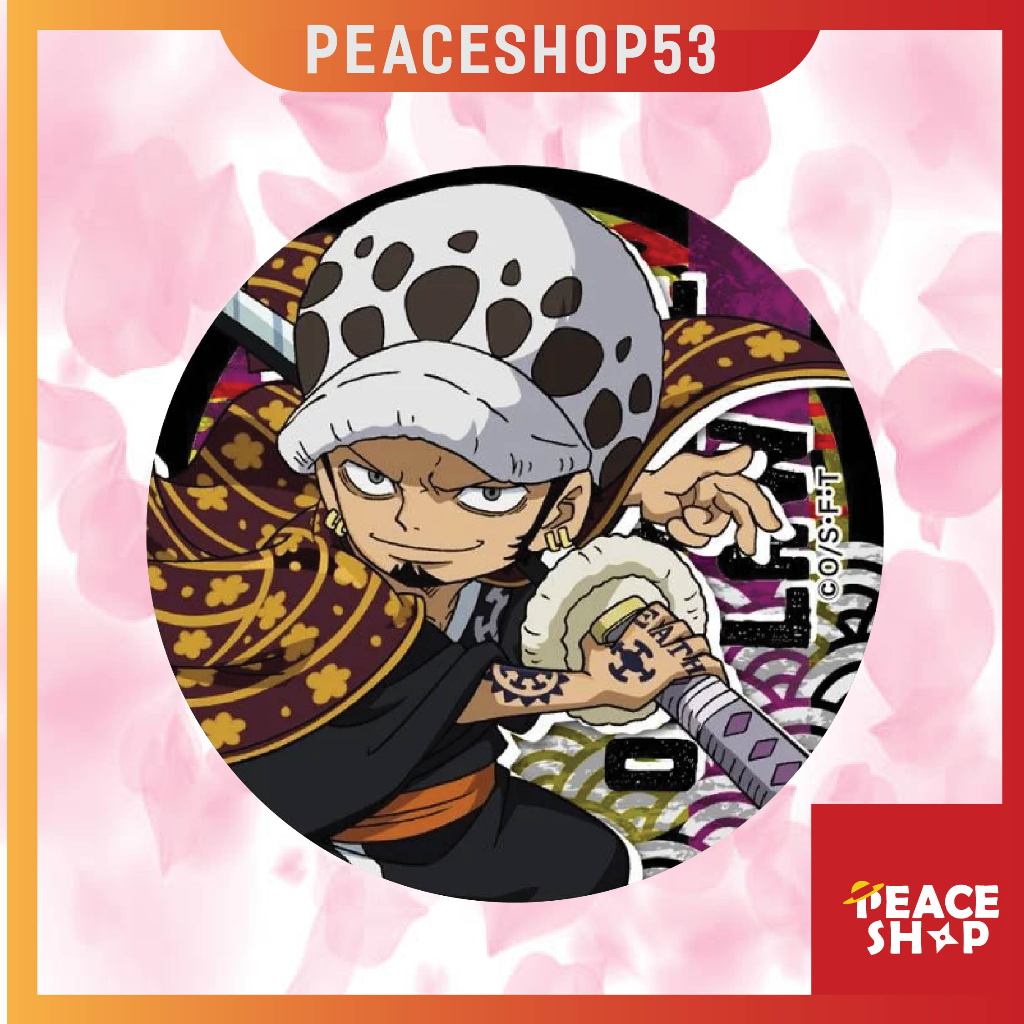 Huy hiệu One Piece Luffy Zoro Law Vocaloid Lấp Lánh Huy Hiệu One Piece Set Chibi HH70