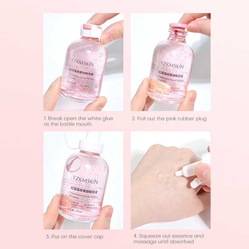 Yzkmskin serum Haematococus retinol retinol Se Khít Lỗ Chân Lông 50g Cải Thiện Nếp Nhăn Cho Da Mặt