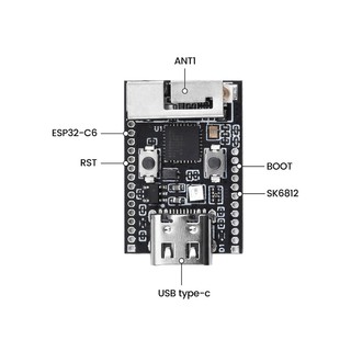 Bảng Mạch Phát Triển pcbfun esp32-c6 wifi + Mô-Đun Bluetoothrisc-v 32-bit processor type-c