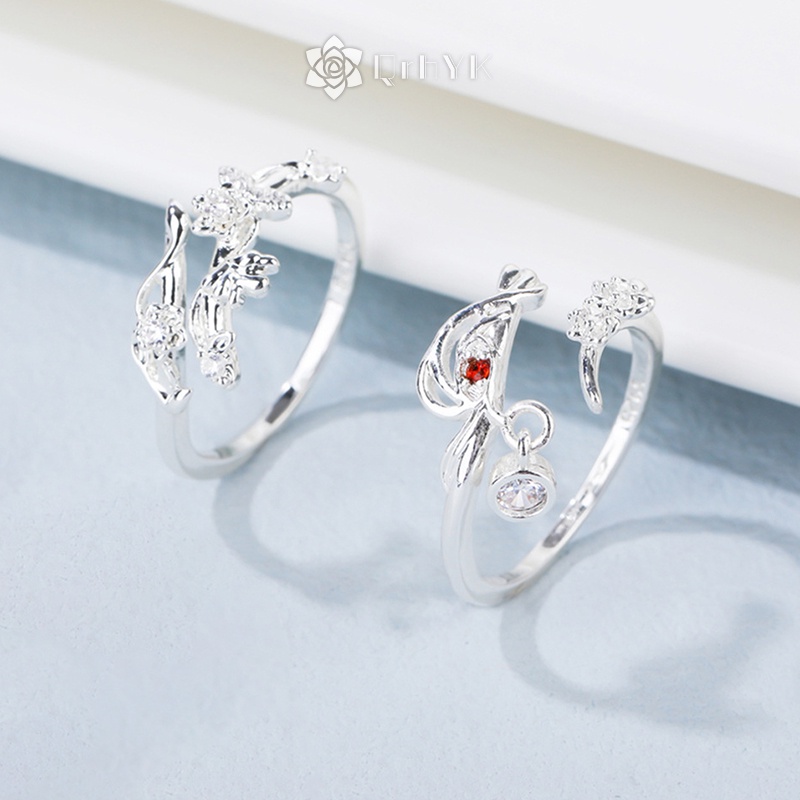 Set 1 / 2 NhẫN Hở HọA TiếT Anime Periphery Hua Cheng Xie Lian ThờI Trang Cho Nam Nữ
