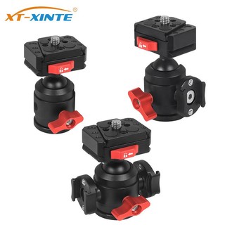 Ngàm gắn máy ảnh bằng hợp kim nhôm xoay 360 độ 1 / 4° bảng xoay tròn gắn chân máy ảnh dslr / tripod tiện dụng