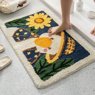 Andiancartin Thảm Lót Sàn Nhà Tắm Thấm Hút Nước Chống Trượt Họa Tiết Hoạt Hình Đáng Yêu