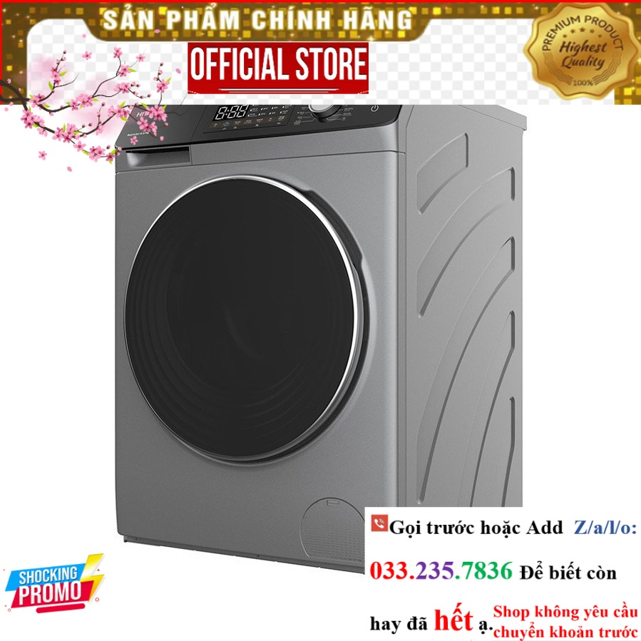 BD-D1054HVOS - Máy Giặt Sấy Hitachi BD-D1054HVOS 10.5 kg Inverter - GIặt 10KG - Sấy 7KG P&G