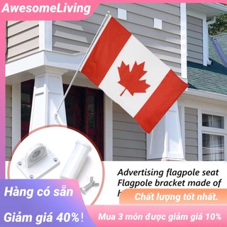 Giá đỡ cờ gắn tường bằng nhôm có thể điều chỉnh góc 180 độ tiện dụng