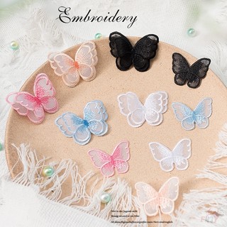 ☸ sticker ủi thêu hình bươm bướm ☸ 1 sticker ủi thêu hình huy hiệu