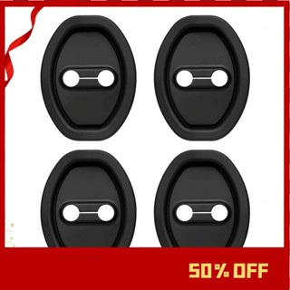 4 Miếng Đệm Khoá cửa Silicone Chống Va Đập Chống Sốc Tránh Chống Han Rỉ Hiệu Quả, Đệm giảm chấn cửa xe ô tô