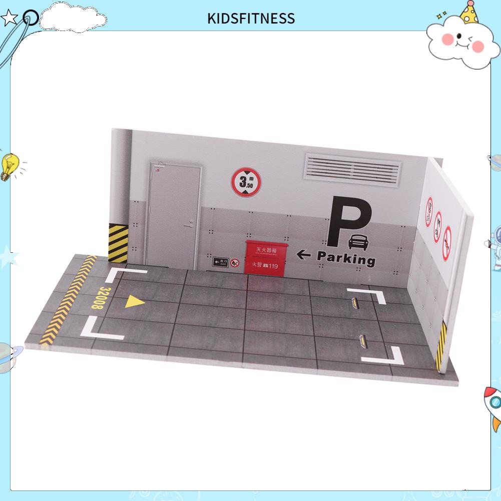 Kids Fitness 3 Bãi Đỗ Xe Mô Hình Sáng Tạo Phỏng PVC Lắp Ráp Dễ Dàng Tỉ Lệ 1:32 Đậu Đồ Chơi Cho Hiện Tại Bộ Sưu Tập