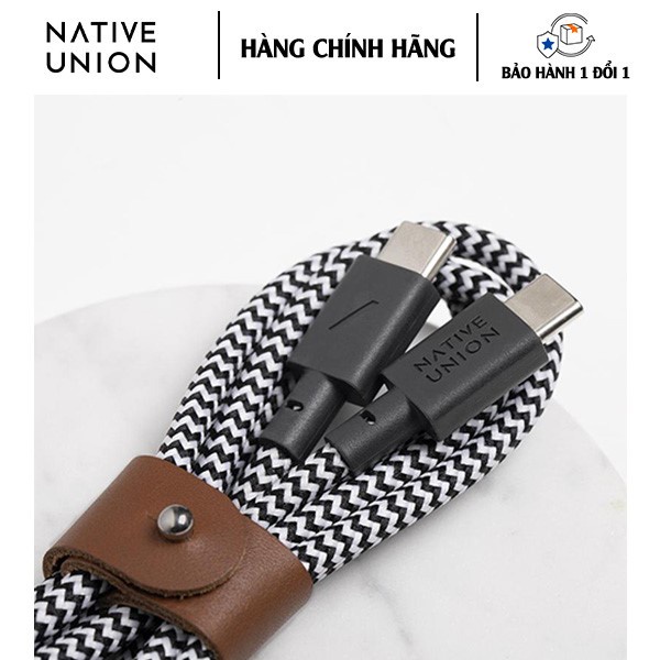 [HÀNG CHÍNH HÃNG] Dây Cáp Sạc Native Union Type-C Belt Cable - USB-C to USB-C (1.2m)