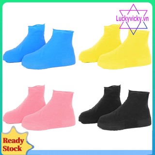 Bộ 2 Vỏ Bọc Giày Đi Mưa Bằng silicone Chống Thấm Nước