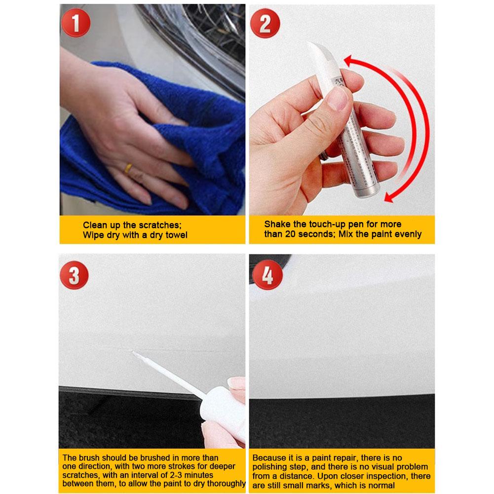 Bút Xóa Vết Trầy Xước Vành Bánh Xe Màu Đen Bạc u3j9