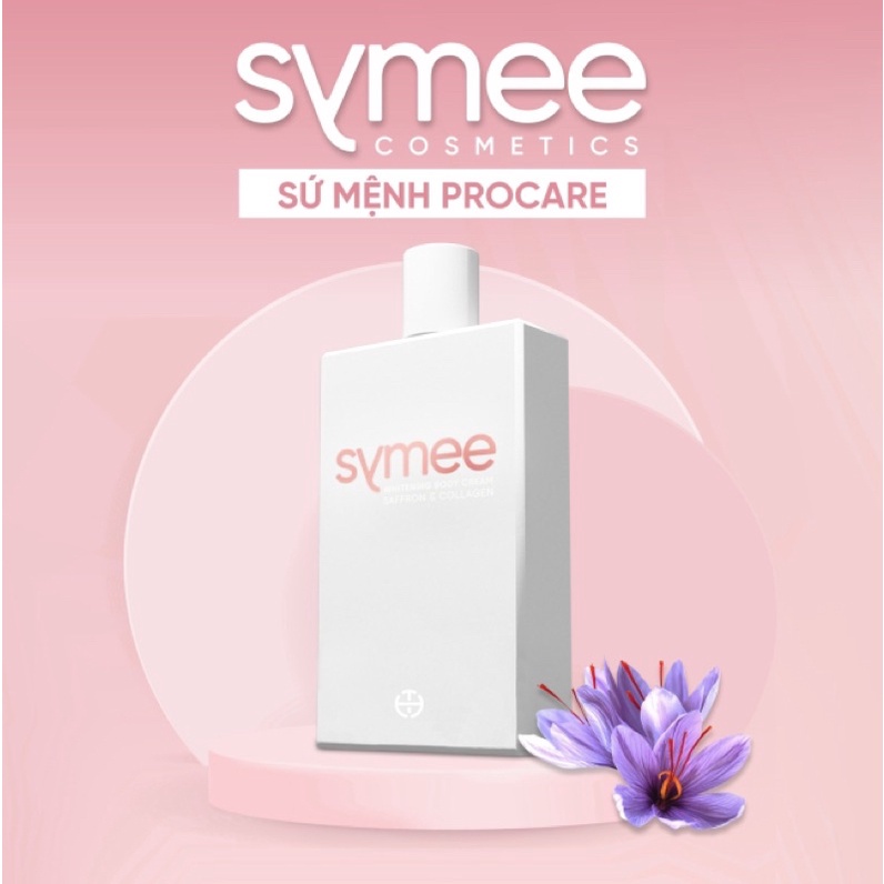 Kem Dưỡng Trắng Da Toàn Thân Symee Whitening Body Cream Saffron & Collagen 200g