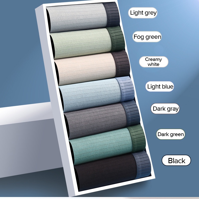 Bộ 3 Quần Lót boxer cotton Kẻ Sọc Gợi Cảm Dành Cho Nam