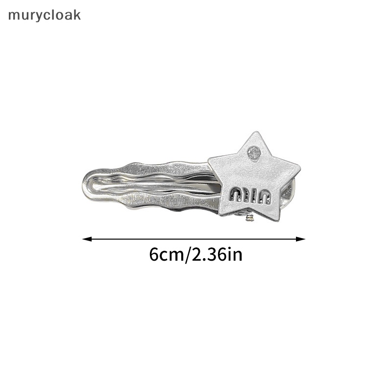 Mur # Kẹp Tóc Mái Ngang Ngôi Sao Pha Lê Trái Tim Màu Hồng Cá Tính Khí Chất Ngọt Ngào Cho Nữ vn