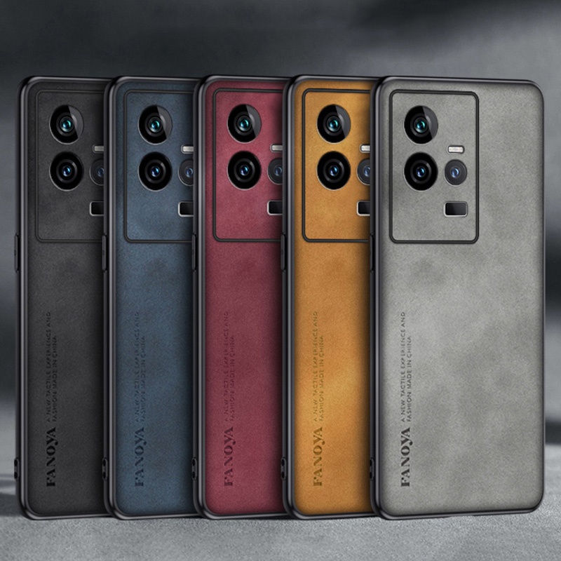 Dành Cho Vivo iQOO 11 / iQOO 11 Pro Sang Trọng Kinh Doanh Da Retro Cao Su Mềm TPU Ốp Lưng
