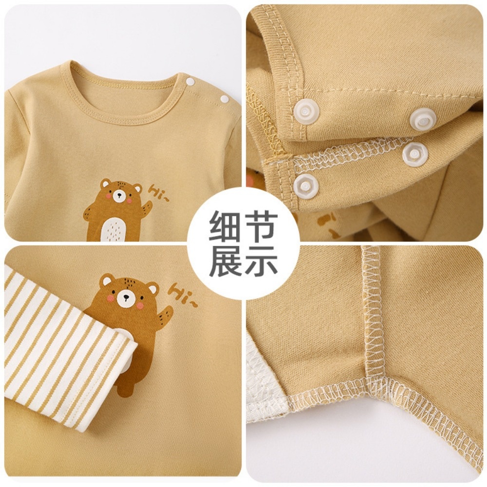 Áo Thun cotton Tay Dài Thời Trang Xuân Thu Dành Cho Bé